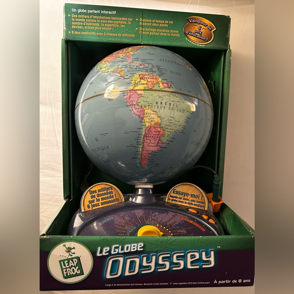 Neuf, Jouet Educatif et Interactif, LE GLOBE ODYSSEY de LEAP FROG, 8 Ans et Plus - Picture 1 of 6
